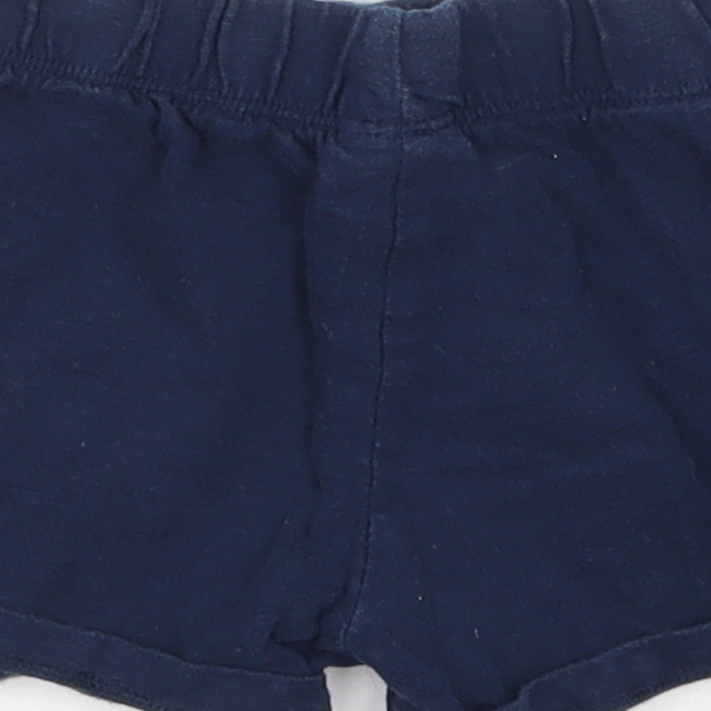 Fred & Flo Baby Blue  Cotton Sweatpants Trousers Size 12-18 Months  Drawstring - Sweat Shorts