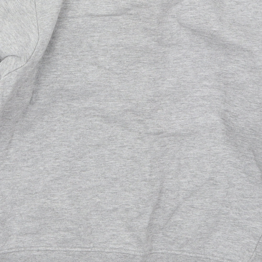 Brand and care label for Next boys’ grey cotton pullover sweatshirt, size 9, years pullover - dj skull