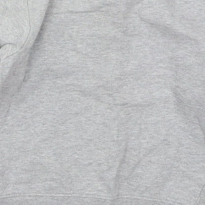 Brand and care label for Next boys’ grey cotton pullover sweatshirt, size 9, years pullover - dj skull