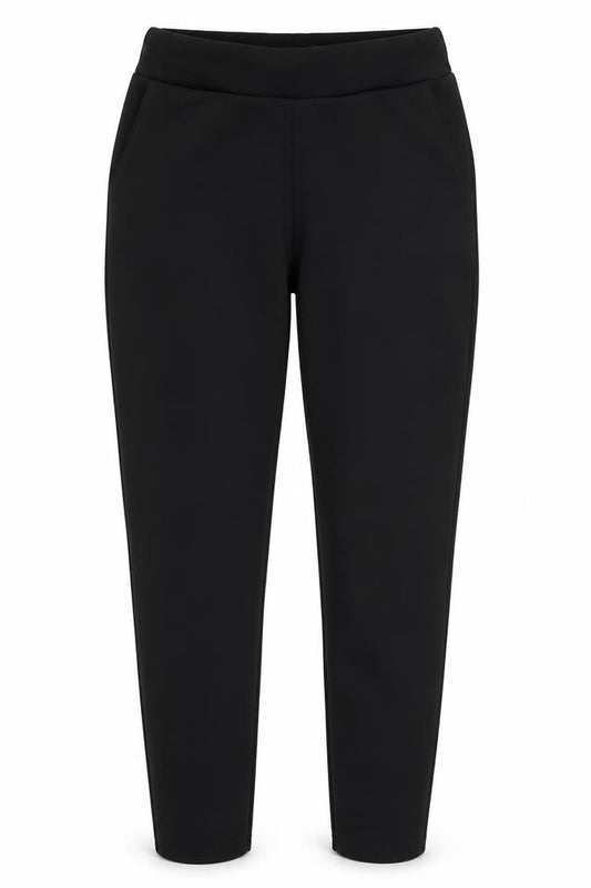Womens UK Size 10 Boohoo Regular Fit Carrot Black Trousers