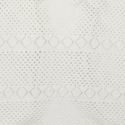 Glimpse Womens White V-Neck  Acrylic Cardigan Jumper Size L