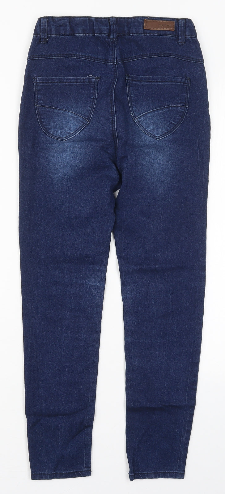 RESERVED Girls Black  Cotton Skinny Jeans Size 11 Years  Regular Button
