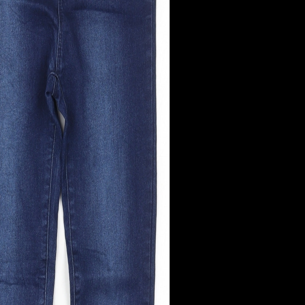 RESERVED Girls Black  Cotton Skinny Jeans Size 11 Years  Regular Button