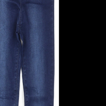 RESERVED Girls Black  Cotton Skinny Jeans Size 11 Years  Regular Button