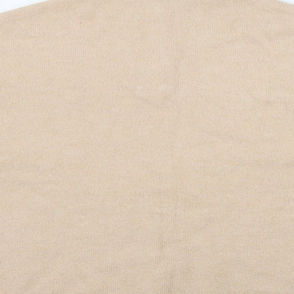 George Womens Pink High Neck  Acrylic Pullover Jumper Size XL