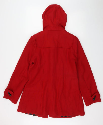 Womens UK Size 14 Be Beau Red Parka Coat