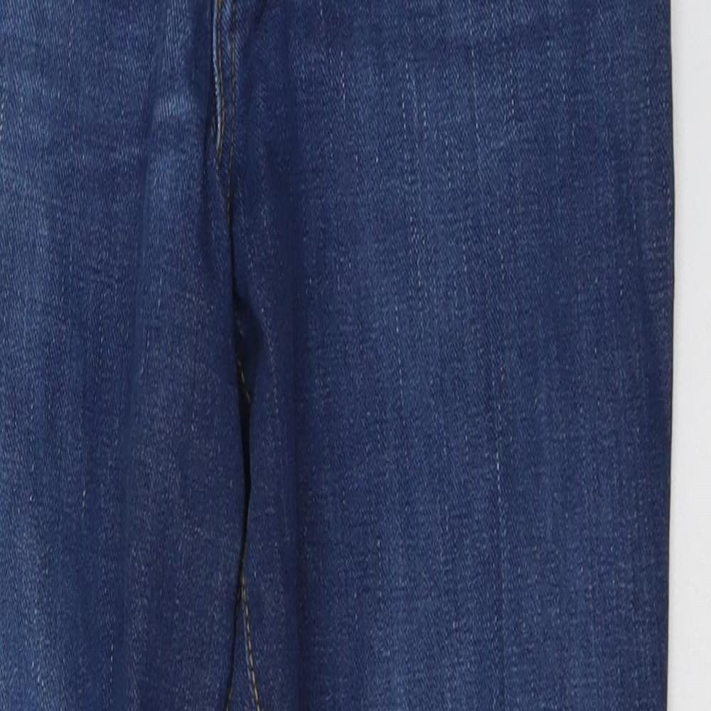 Dejour Womens Blue  Cotton Skinny Jeans Size 8 L29 in Regular Button