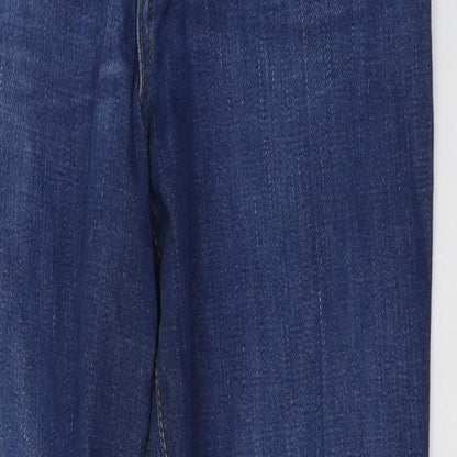 Dejour Womens Blue  Cotton Skinny Jeans Size 8 L29 in Regular Button