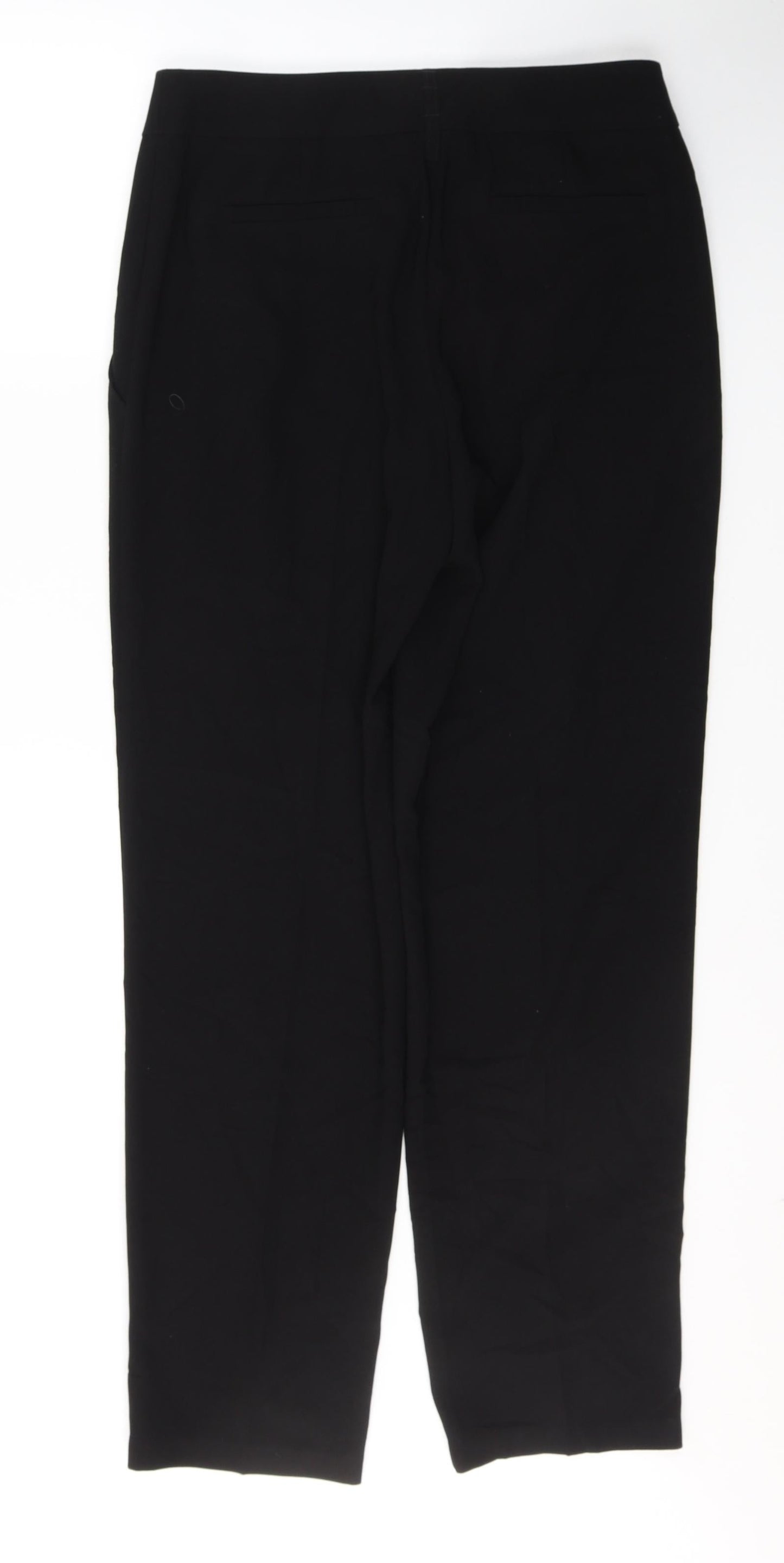 Womens UK Size 10 Marks and Spencer Regular Fit  Black Trousers