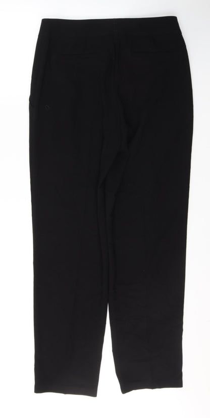 Womens UK Size 10 Marks and Spencer Regular Fit  Black Trousers