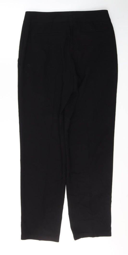 Womens UK Size 10 Marks and Spencer Regular Fit  Black Trousers