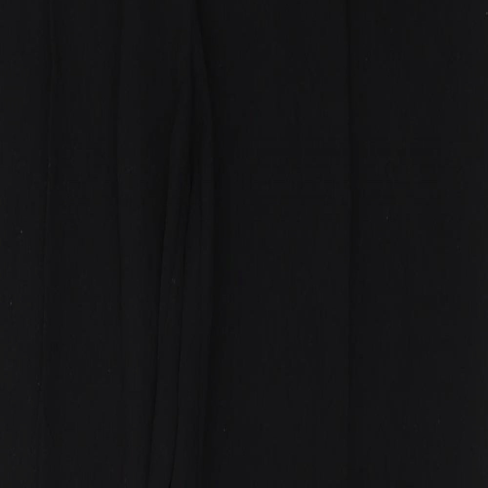 Womens UK Size 10 Marks and Spencer Regular Fit  Black Trousers