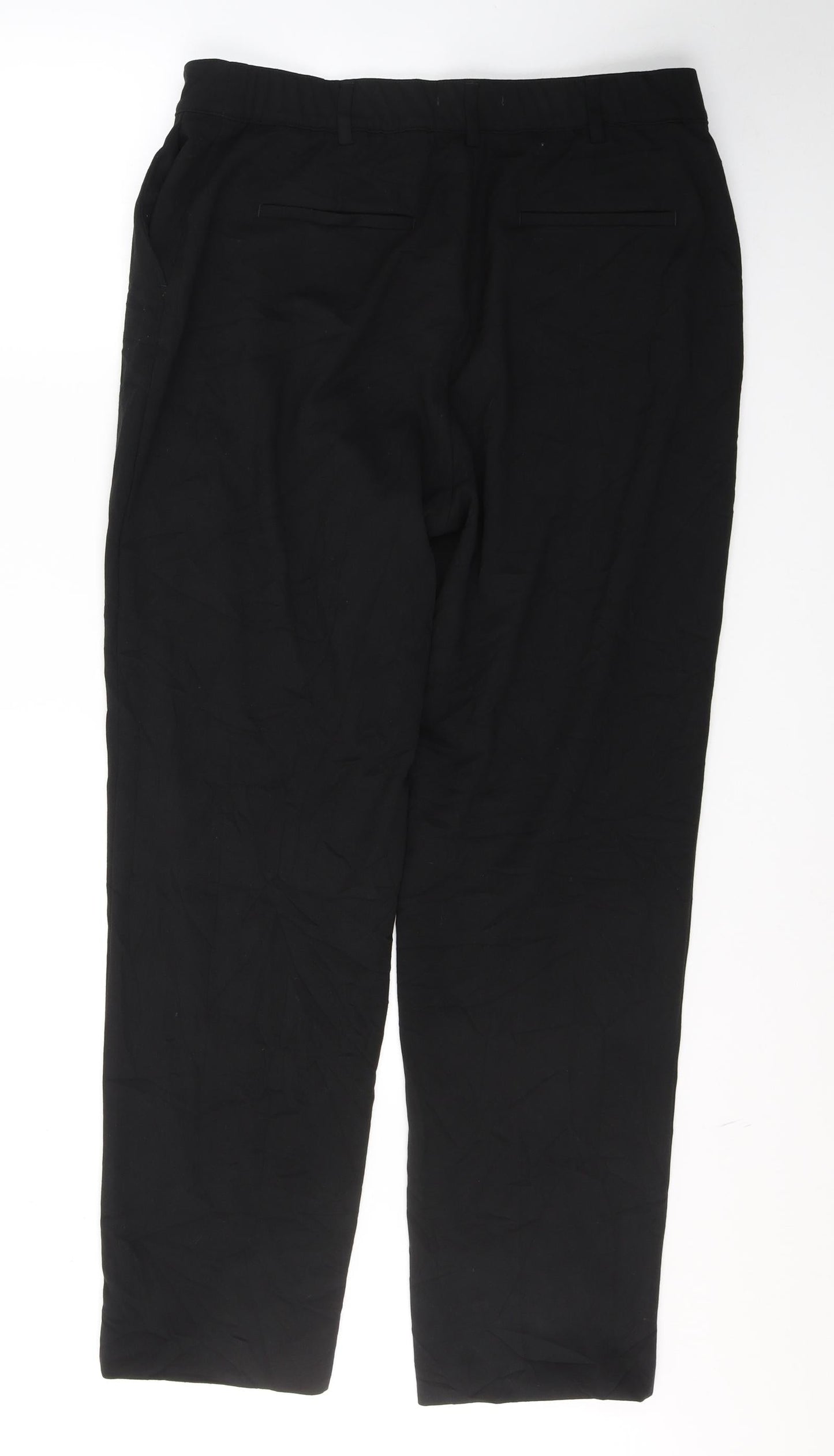 Womens UK Size 16 Marks and Spencer Regular Fit  Black Trousers