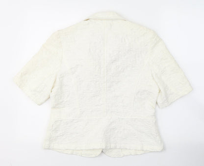 Womens UK Size M Marks and Spencer White Jacket