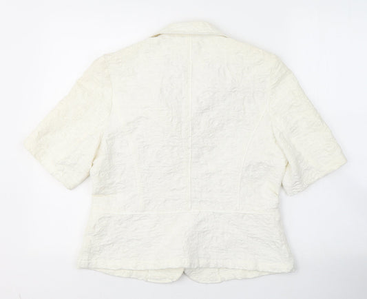 Womens UK Size M Marks and Spencer White Jacket