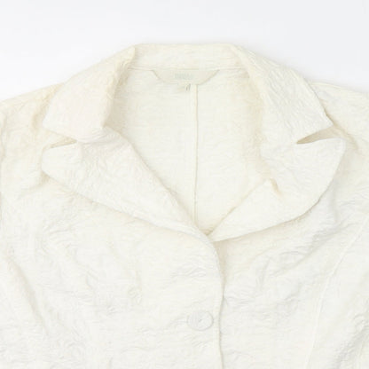Womens UK Size M Marks and Spencer White Jacket