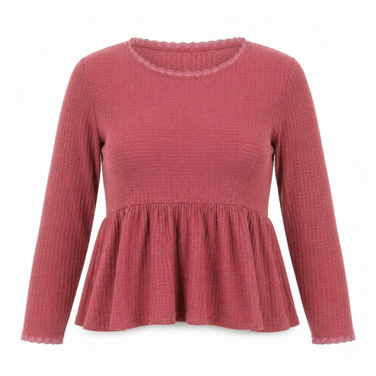 Womens UK Size S SheIn Red Pullover Jumper