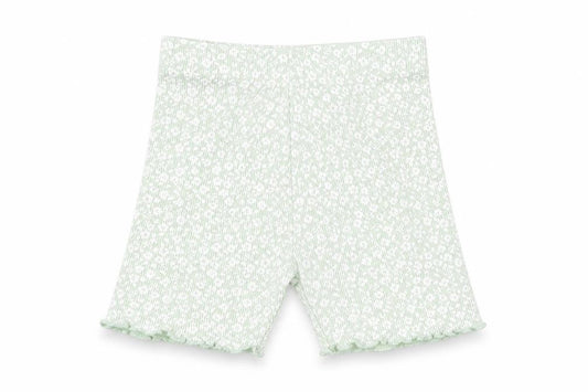 George  Green Floral 100% Cotton Capri Leggings Size 12-18 Months  Pullover - Ribbed