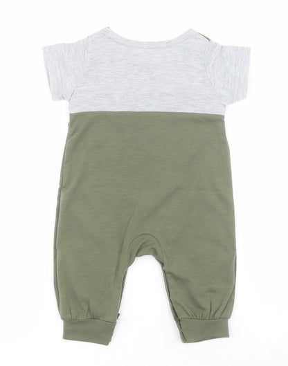 SheIn Baby Green  Polyester Babygrow One-Piece One Size  Snap - Lion