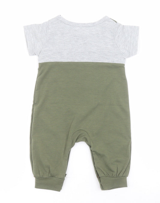 SheIn Baby Green  Polyester Babygrow One-Piece One Size  Snap - Lion