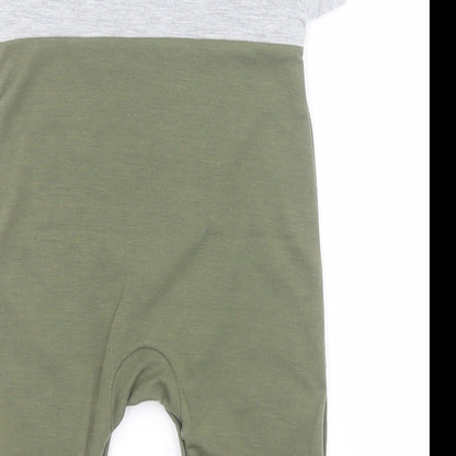 SheIn Baby Green  Polyester Babygrow One-Piece One Size  Snap - Lion
