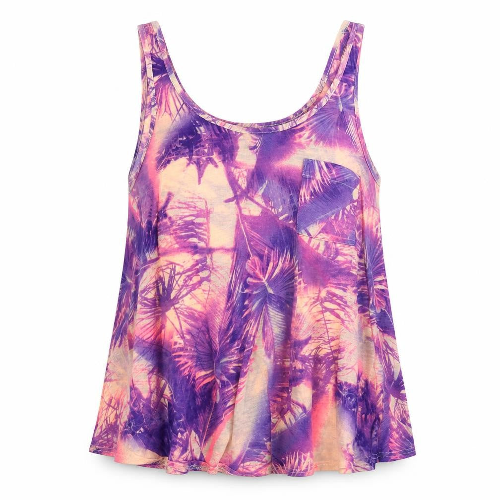 Womens UK Size 10 Divided Purple Basic Tank