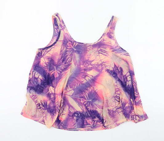 Womens UK Size 10 Divided Purple Basic Tank