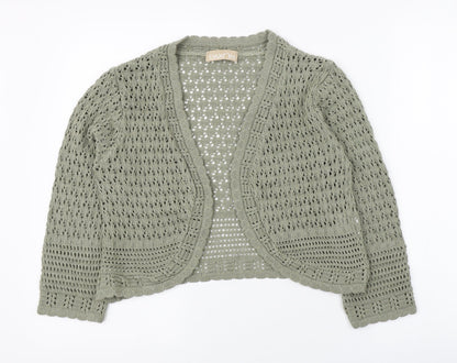 Womens UK Size 12 Daxon Green Cardigan Jumper