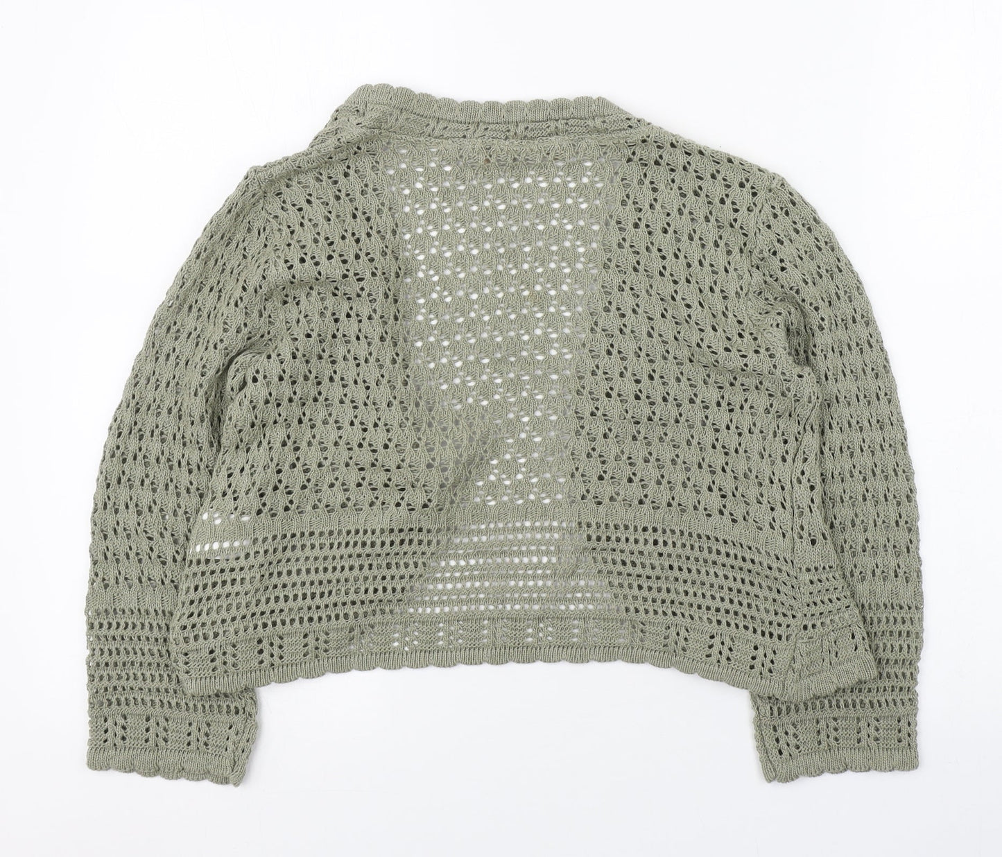 Womens UK Size 12 Daxon Green Cardigan Jumper