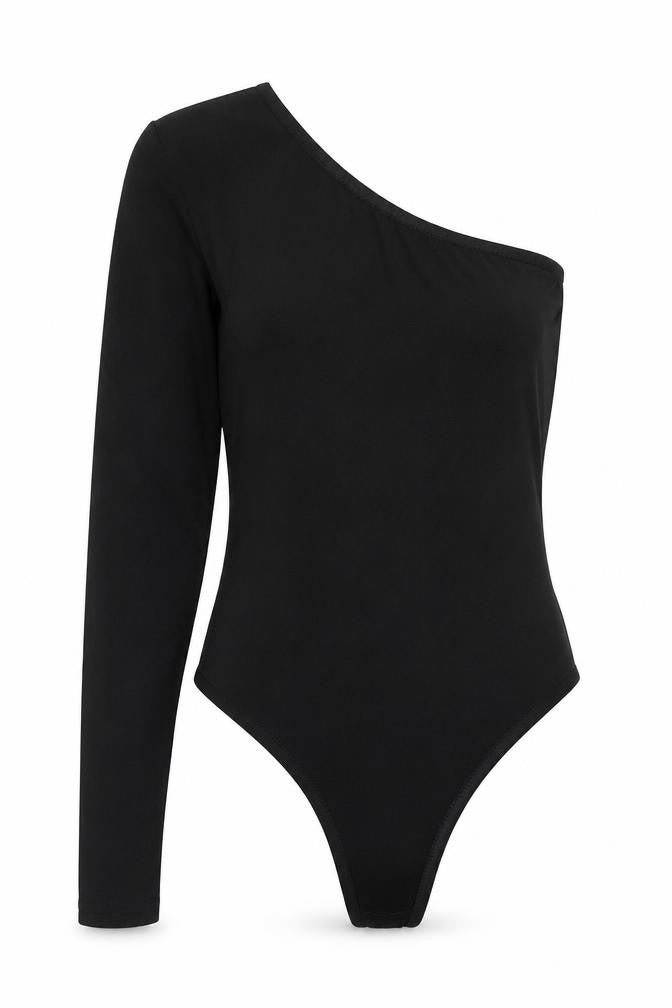 Womens UK Size 6 PRETTYLITTLETHING One-Piece Black Bodysuit