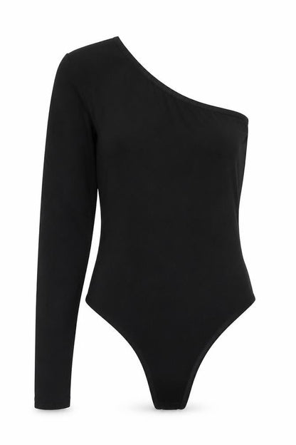 Womens UK Size 6 PRETTYLITTLETHING One-Piece Black Bodysuit