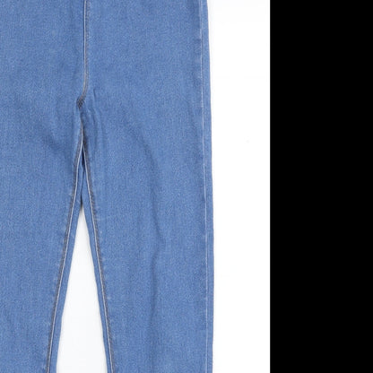 Denim & Co. Girls Blue  Cotton Jegging Jeans Size 12-13 Years  Slim