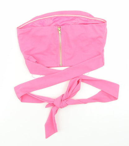 Womens UK Size M Vera & Lucy Pink Cropped Blouse