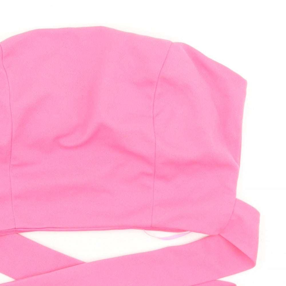 Womens UK Size M Vera & Lucy Pink Cropped Blouse