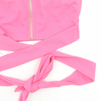 Womens UK Size M Vera & Lucy Pink Cropped Blouse