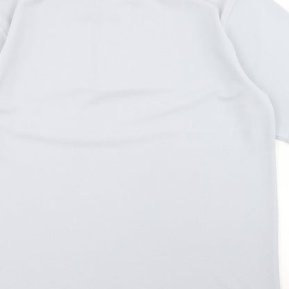 Cooltex Style Mens Blue  Polyester  Polo Size M Collared Button