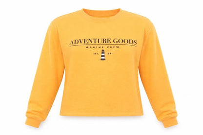 Womens UK Size S Pull&Bear Orange Pullover Sweatshirt
