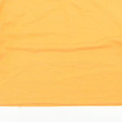Womens UK Size S Pull&Bear Orange Pullover Sweatshirt