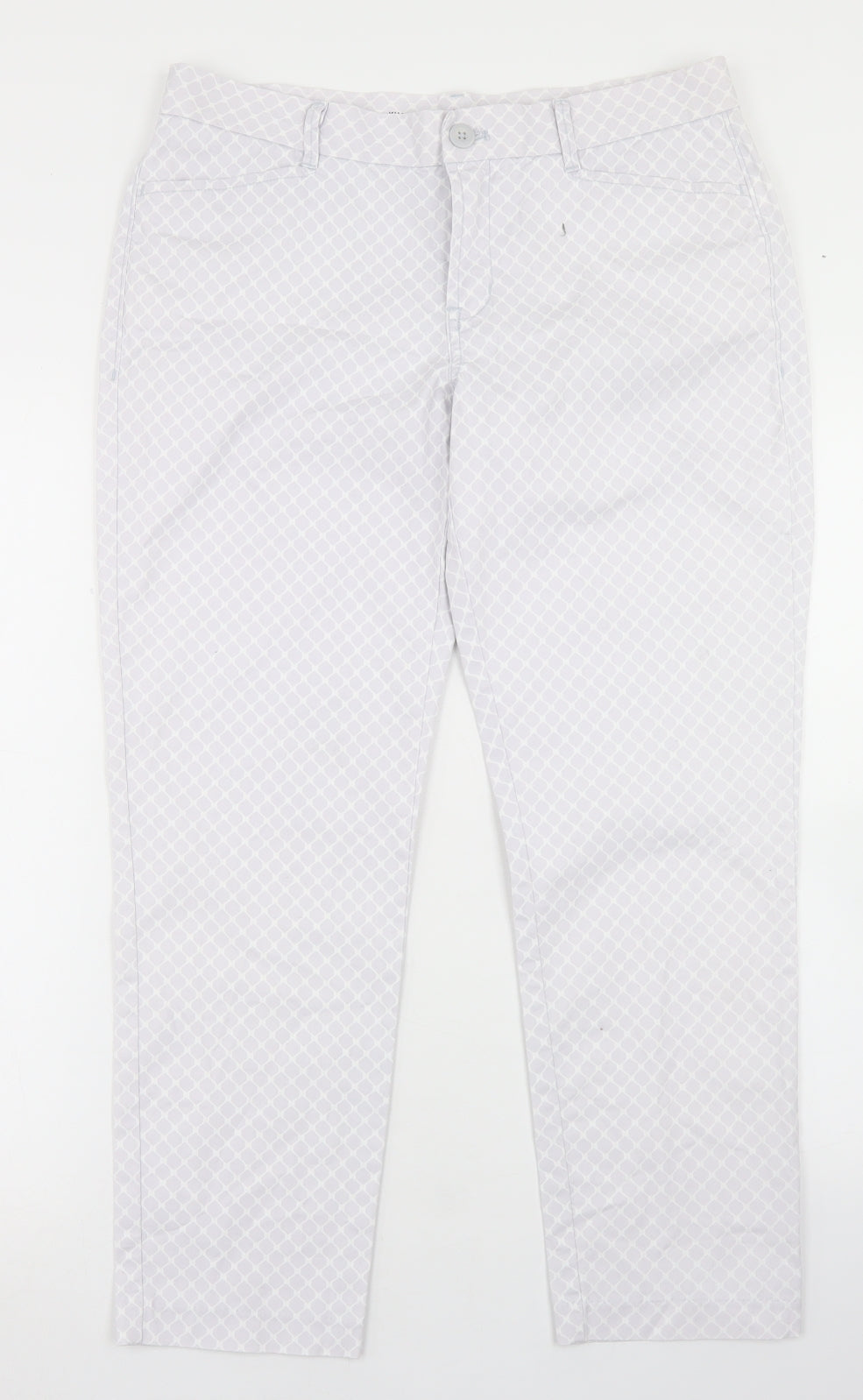 Womens UK Size 6 Gap Regular Fit Pedal Pusher Grey Trousers