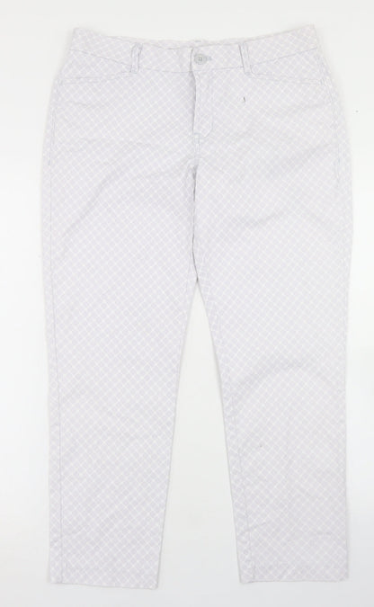 Womens UK Size 6 Gap Regular Fit Pedal Pusher Grey Trousers