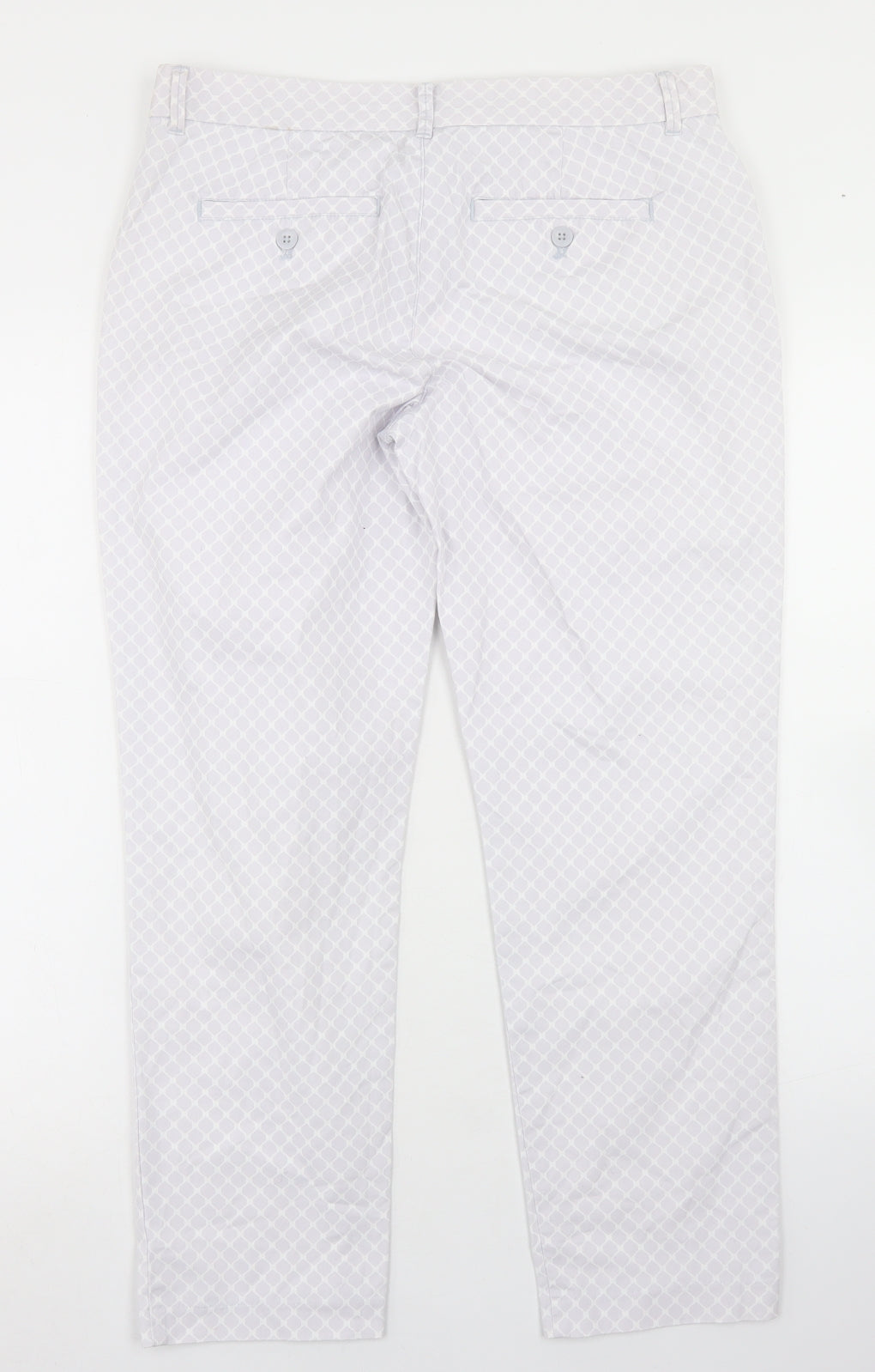 Womens UK Size 6 Gap Regular Fit Pedal Pusher Grey Trousers
