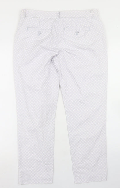 Womens UK Size 6 Gap Regular Fit Pedal Pusher Grey Trousers