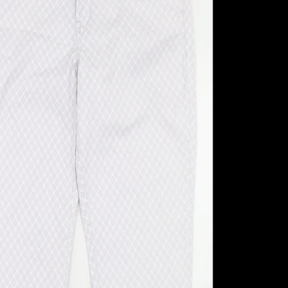 Womens UK Size 6 Gap Regular Fit Pedal Pusher Grey Trousers