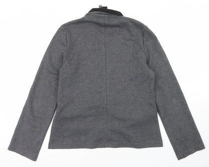 NEXT Womens Grey  Polyester Jacket Blazer Size 10