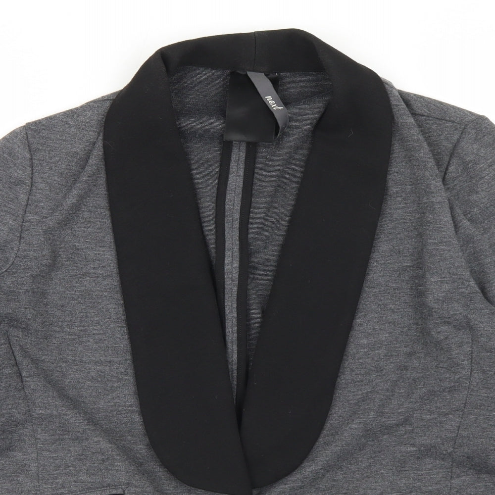 NEXT Womens Grey  Polyester Jacket Blazer Size 10