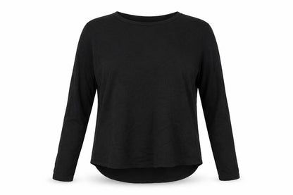Front view of H&M women’s grey acrylic jersey t-shirt, size XS, round neck