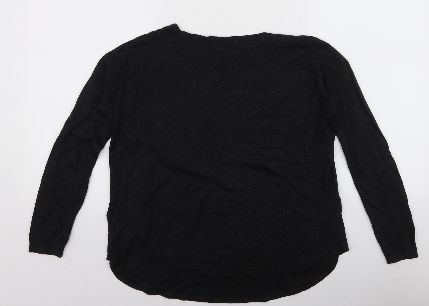 Womens UK Size XS H&M Grey Jersey T-Shirt