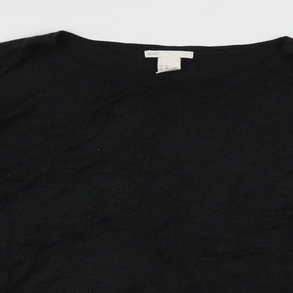 Womens UK Size XS H&M Grey Jersey T-Shirt