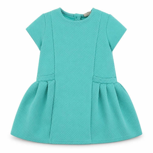 NEXT Girls Blue  Polyester A-Line  Size 3-4 Years  Round Neck Button