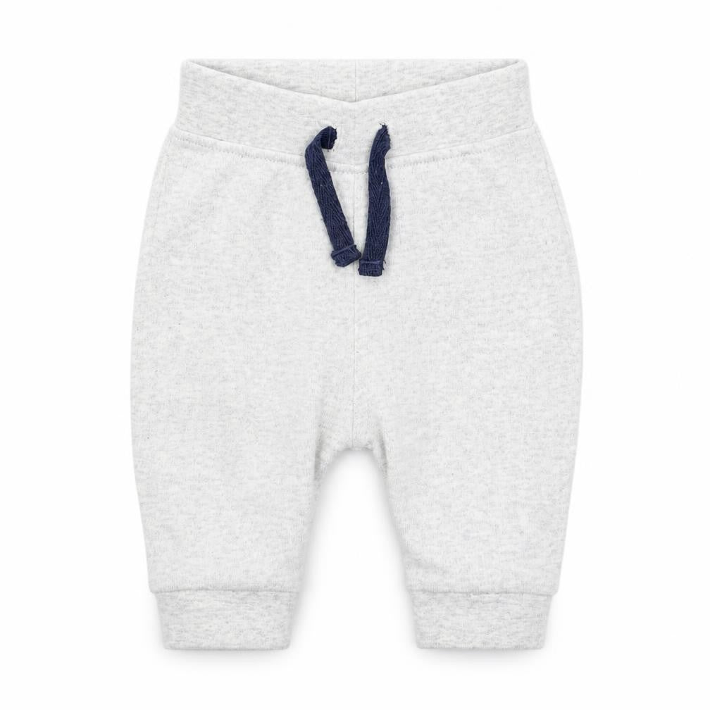 Front view of George boys’ grey cotton jogger trousers, size 0-3, months pullover - tigger, disney